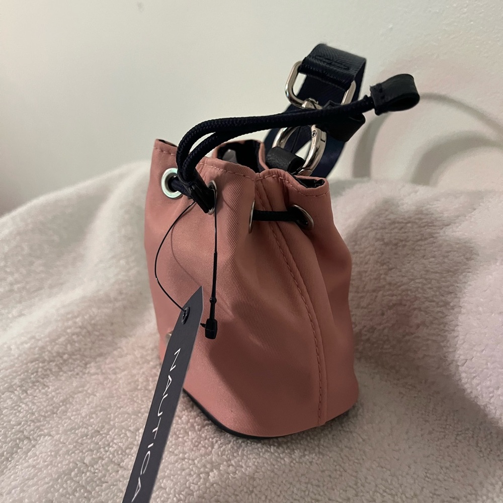 Nautica Pink Mini wristlet Bag with Drawstring Closure - Picture 3 of 11